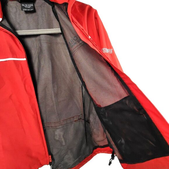 NEW Gore Bike Wear WINDSTOPPER Small Red Jacket Full Zip Cycle White Gray Black - Picture 7 of 15